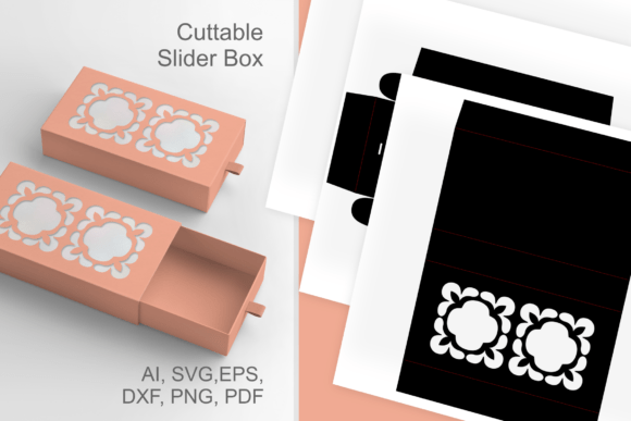 Bloom Block Cutout 1: A Stylish 3D SVG for Gift Boxes