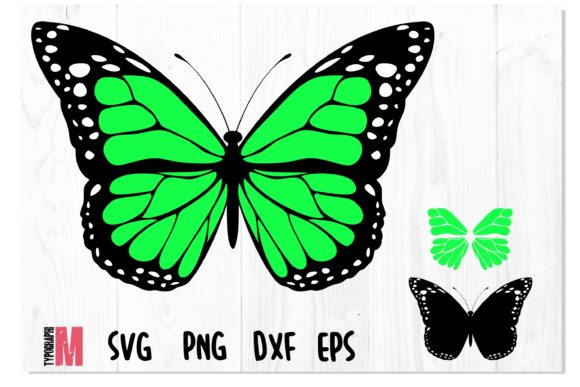 Butterfly Green Layered SVG for Creative Crafts