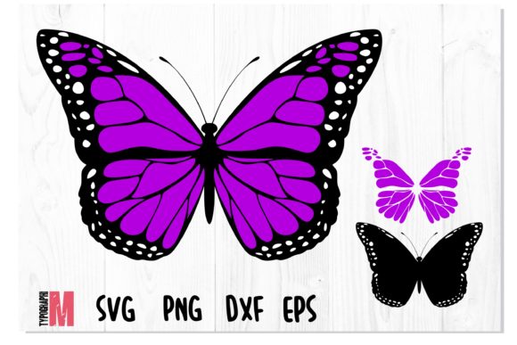Butterfly Violet Layered SVG for Modern Crafts and Graphics