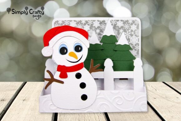Charming Jolly Snowman 3D SVG for Winter Crafts