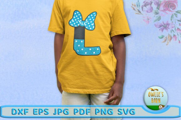 Charming Polka-dot Monogram Letter L