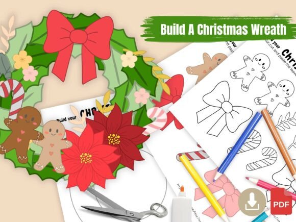 DIY Christmas Wreath 3D SVG: Perfect for Festive Content