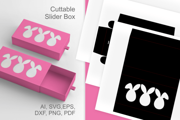 Elevate Gift-Giving with 3 Easter Bunnies 3D SVG Gift Boxes