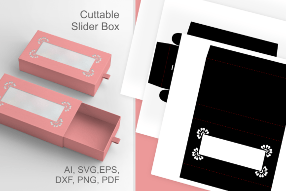 Flower Corner Window - 3D SVG Drawer Box for Fall