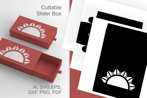 Half-round Flower Cutout - Drawer Box: A 3D SVG for Thanksgiving