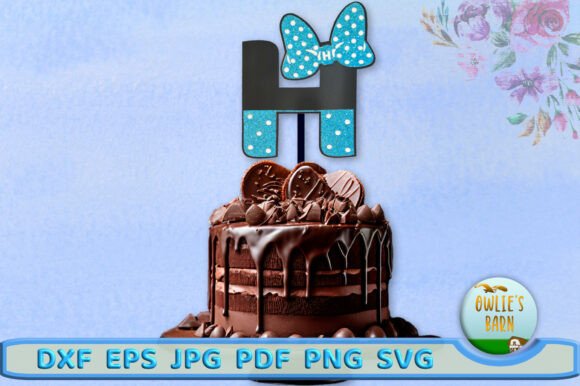 Polka-dot Monogram Letter H: Perfect for 3D SVG Birthdays