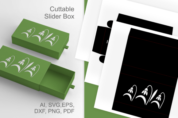 Review: Snowdrops Slive and Drawer Favor Box SVG for Gift Boxes