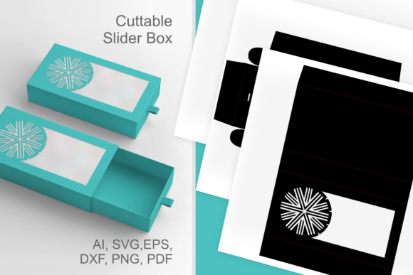 Round Snowflake Wide Window Drawer Box