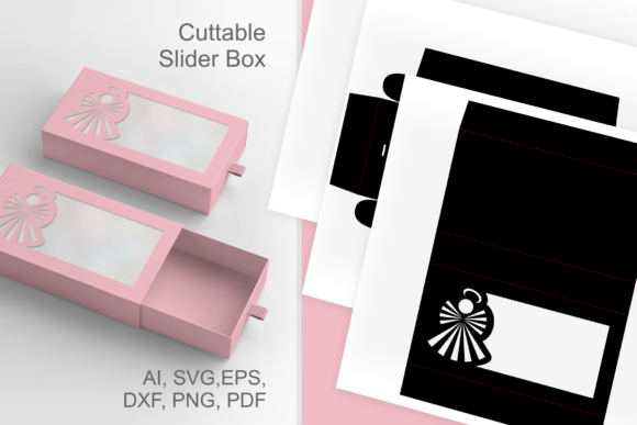 Simple Angel 3D SVG Christmas Gift Box: A Stylish Addition