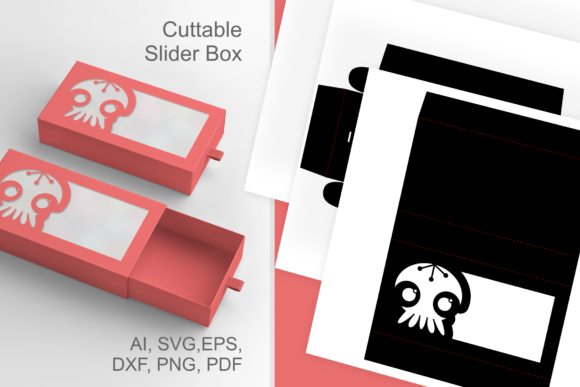 Simple Sugar Skull Window 3D SVG for Halloween Crafting