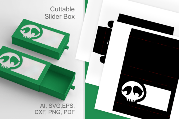 Skull Window 3D SVG: A Halloween Favor Box Design