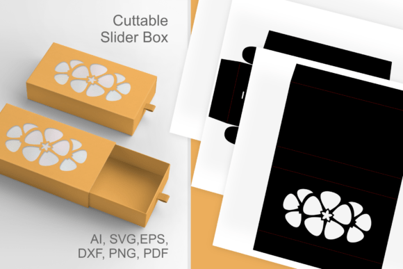 Stacked Flowers 3D SVG Favor Box for Crafters
