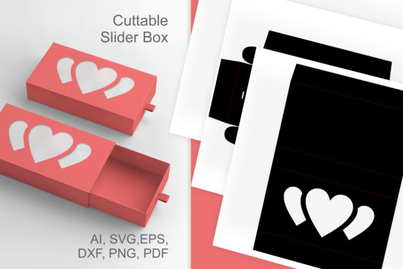 Stacked Hearts Slive N Drawer: A 3D SVG for Creative Marketers