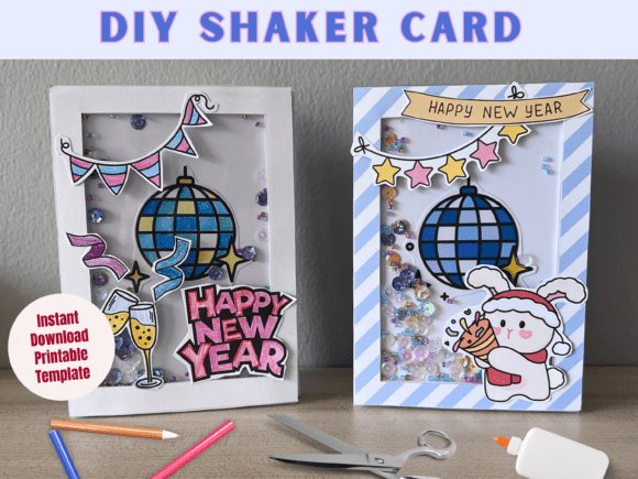 Winter 3D SVG: New Year Shaker Card - DIY Project